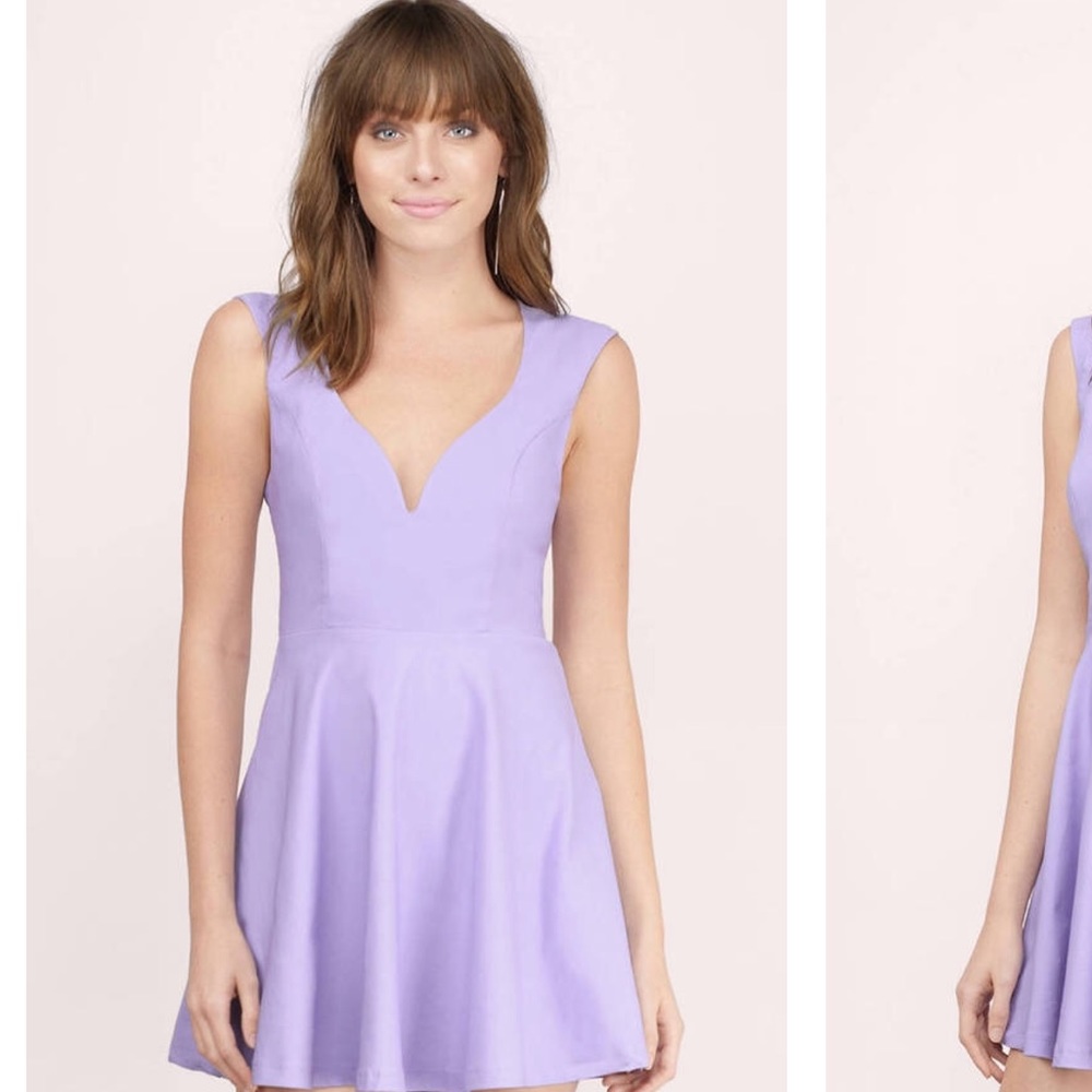 TOBI lavender skater dress